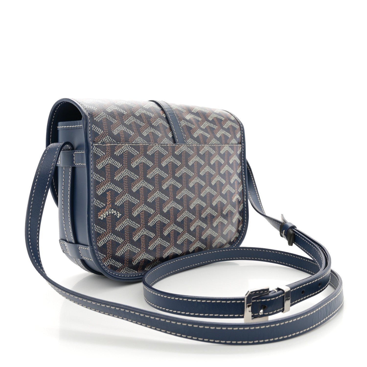 Goyardine Belvedere II PM Messenger Bag Navy
