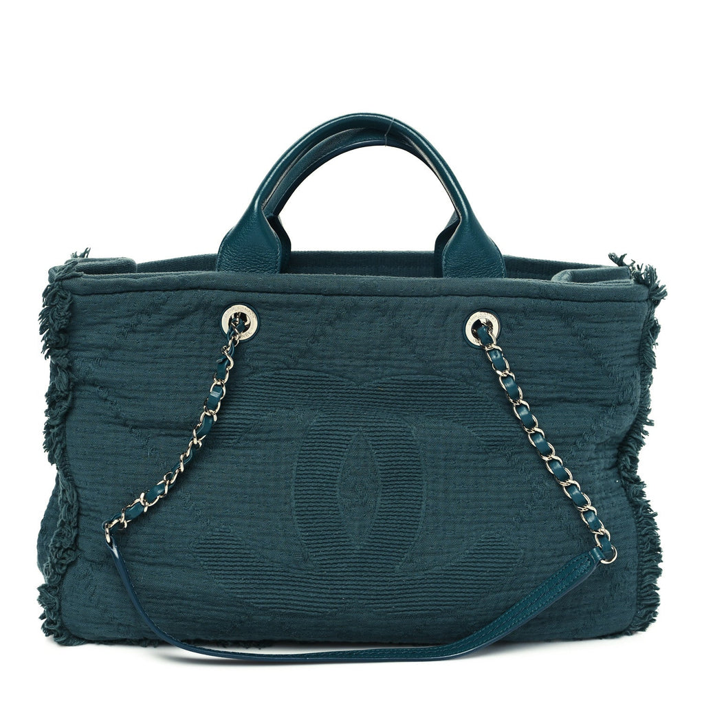 Canvas Large Double Face Shopping Tote Green