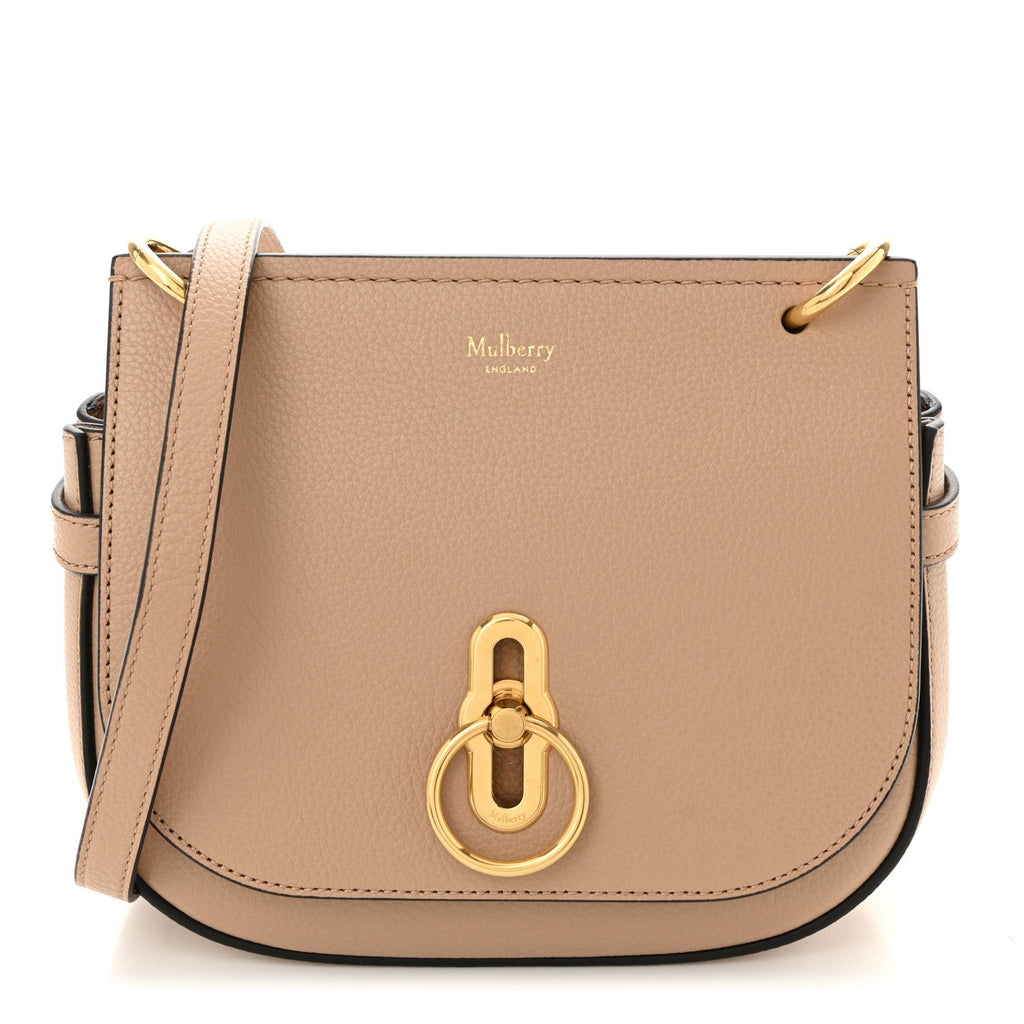 Silky Calfskin Small Amberley Satchel Maple