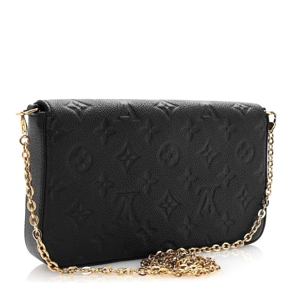 Empreinte Pochette Felicie Chain Wallet Black