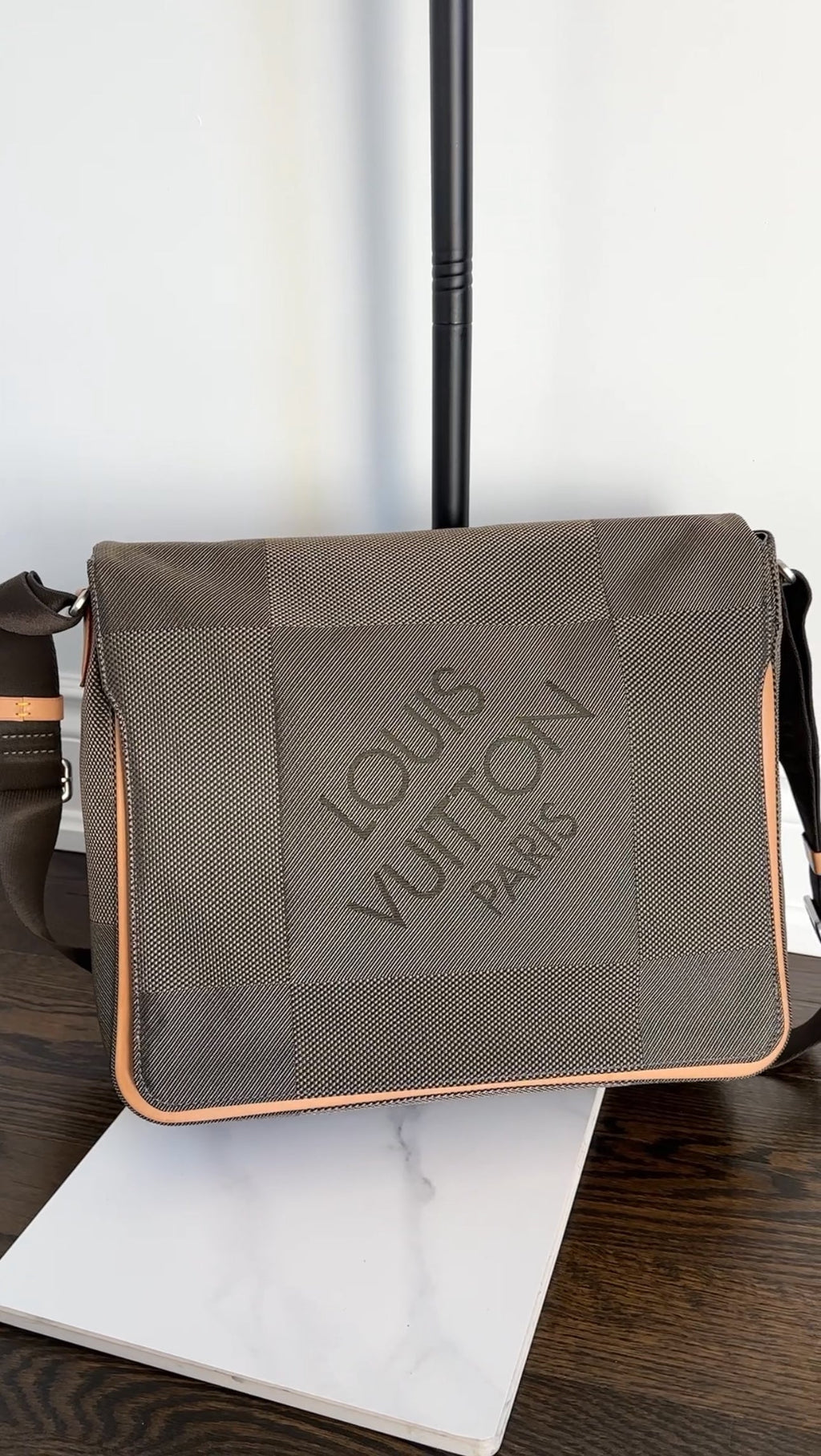 Louis Vuitton Terre Damier Geant Canvas Messenger Bag