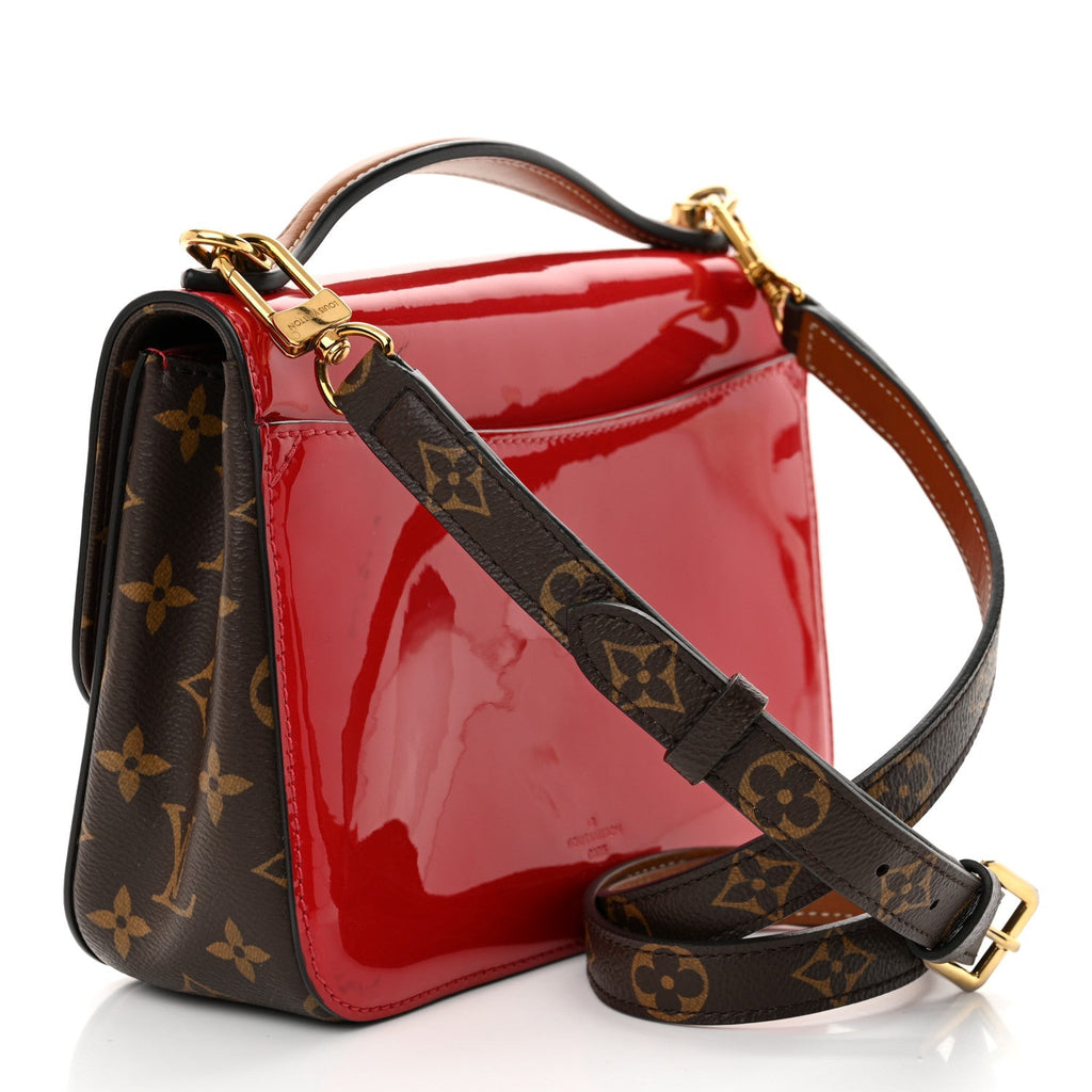 Patent Calfskin Monogram Cherrywood BB Scarlet