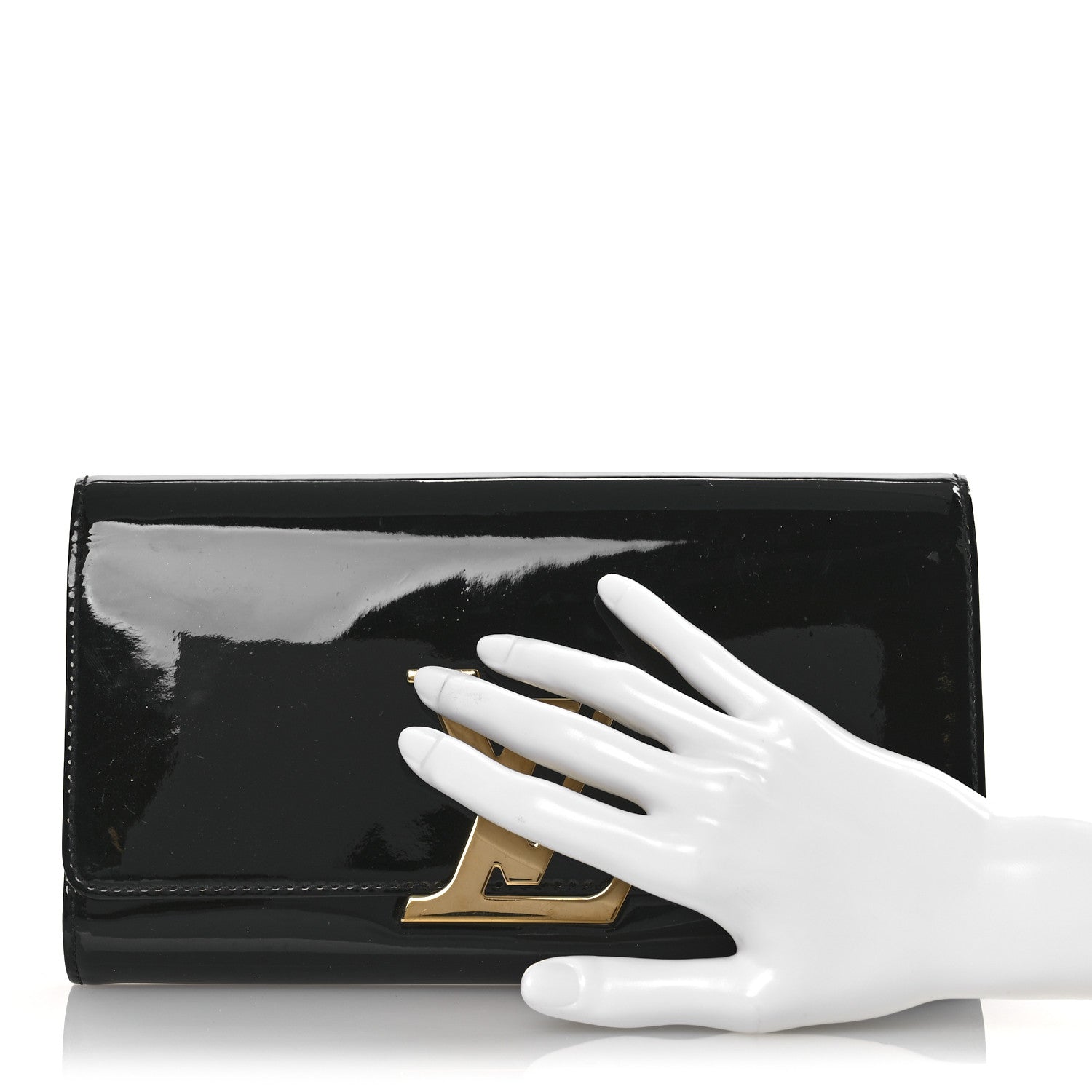 Patent Neo Sobe Louise EW Clutch Black