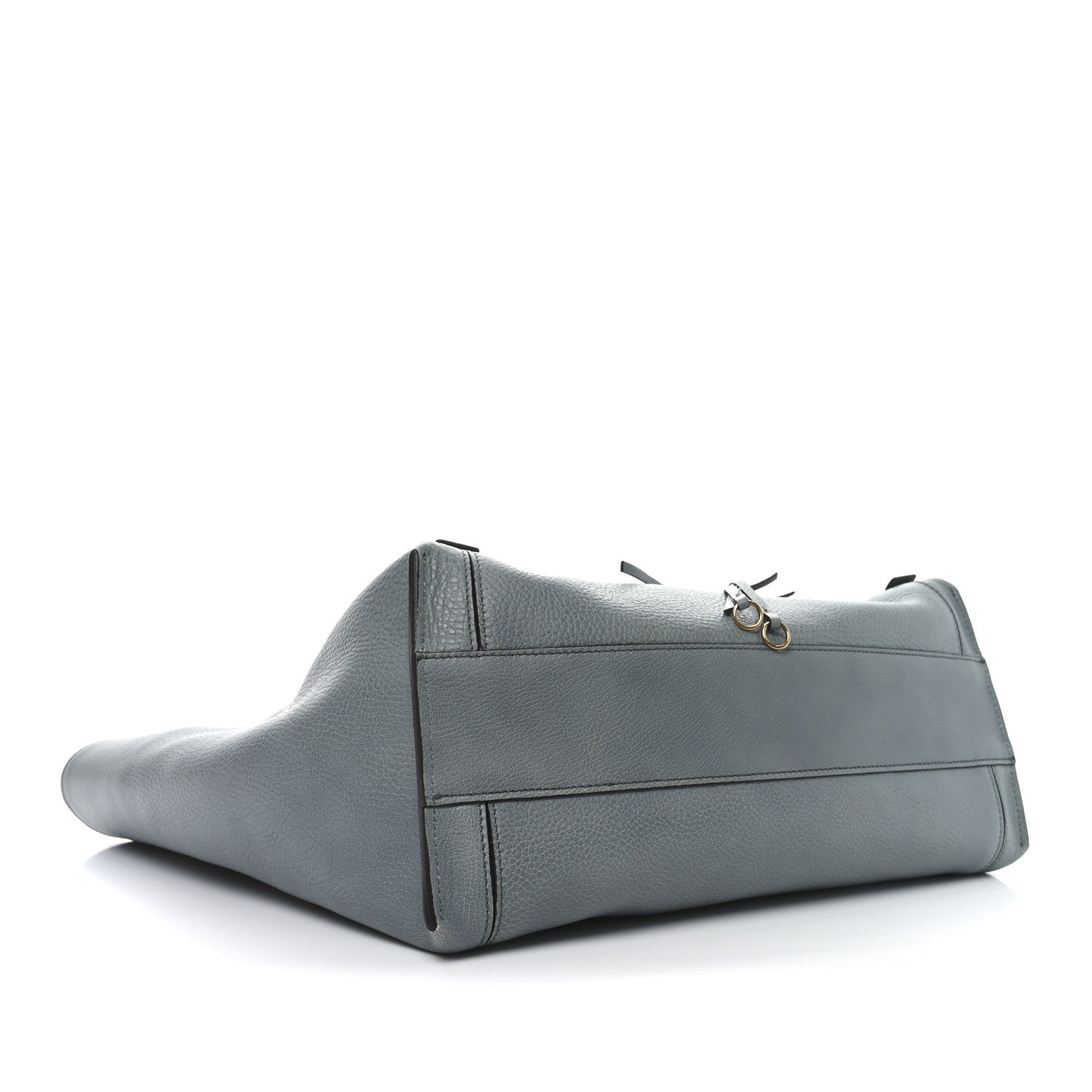 Smooth Calfskin Medium Milo Shopping Tote Cloudy Blue