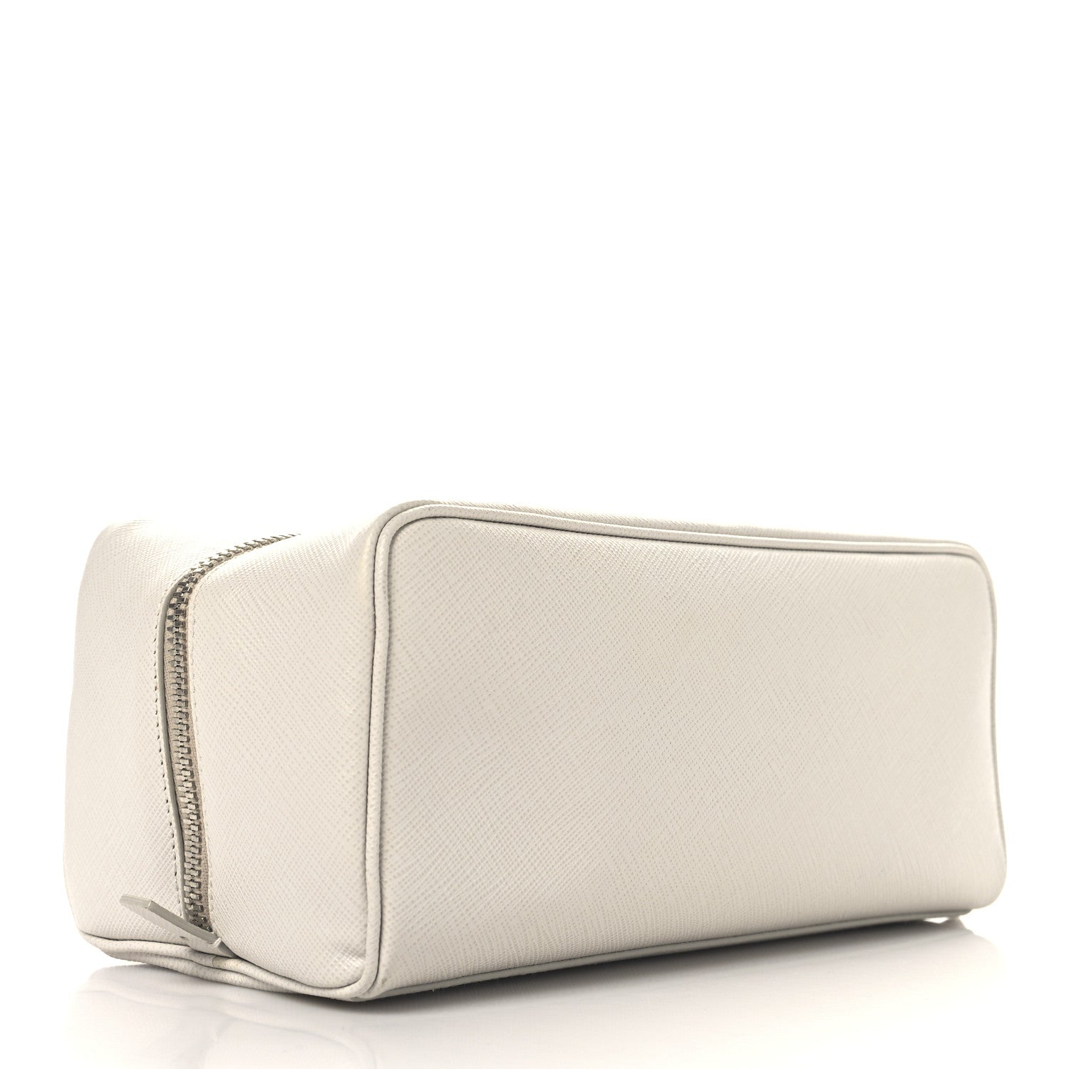Saffiano Toiletry Case White