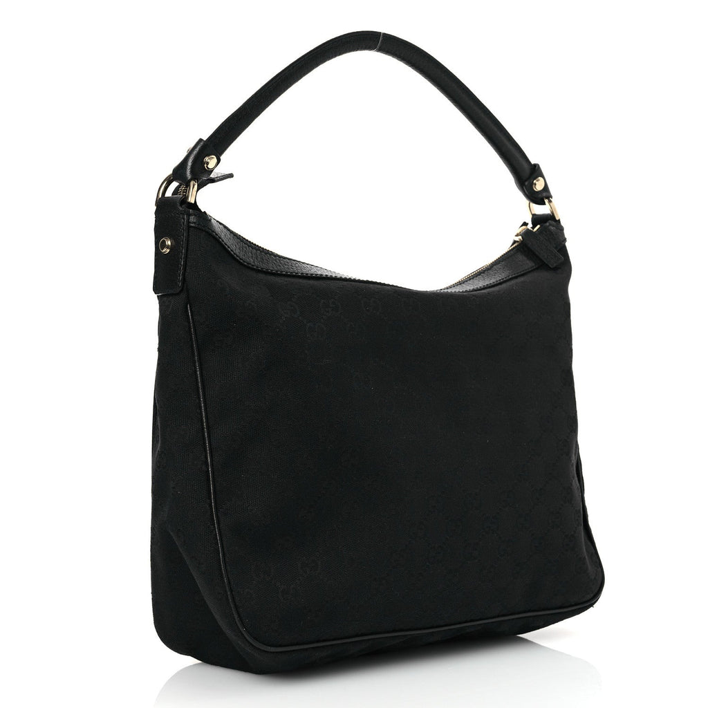 Monogram Pocket Hobo Black