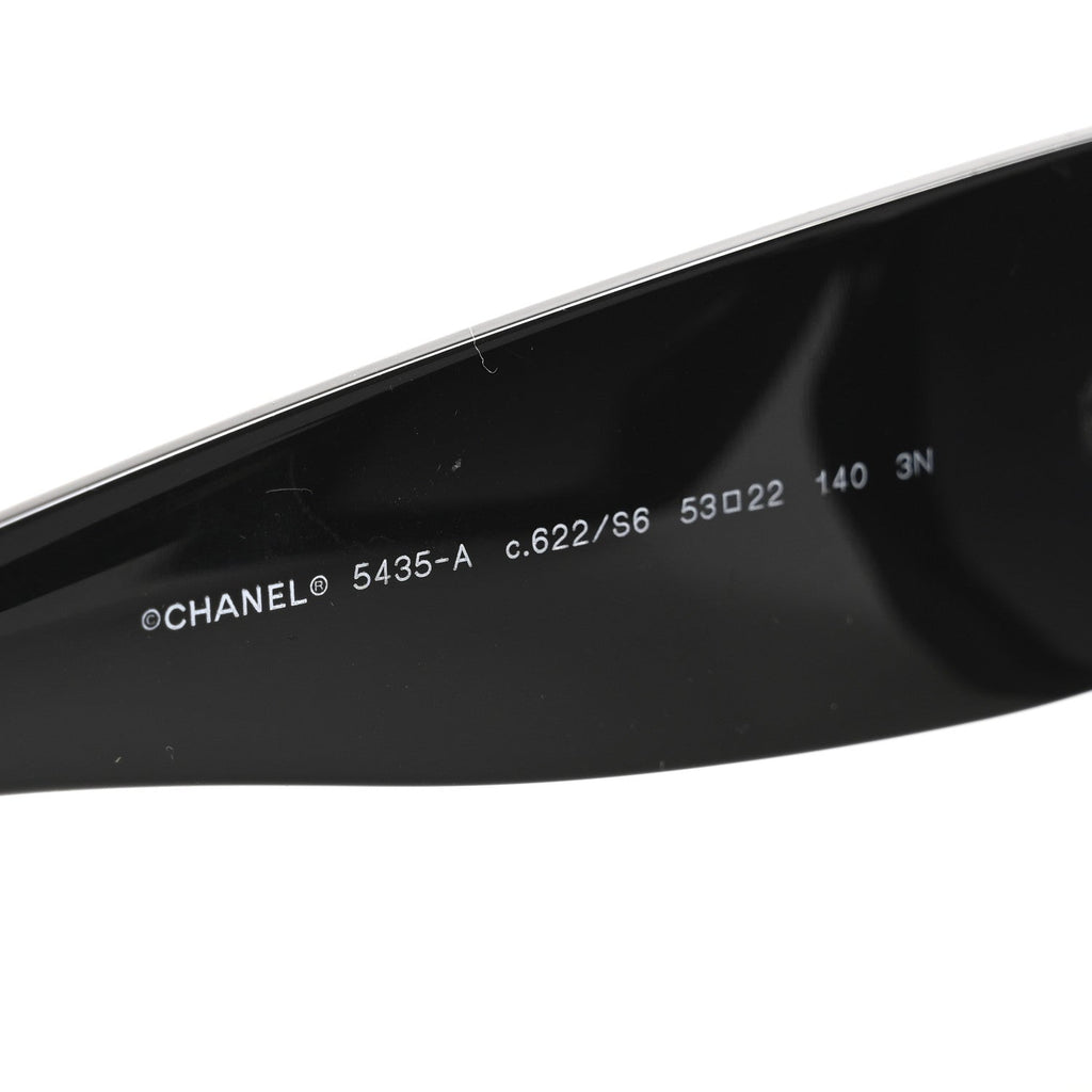 Acetate Rectangle Sunglasses 5435 Black