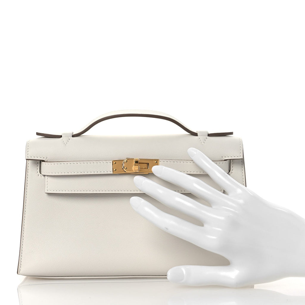 Swift Kelly Pochette Clutch Craie