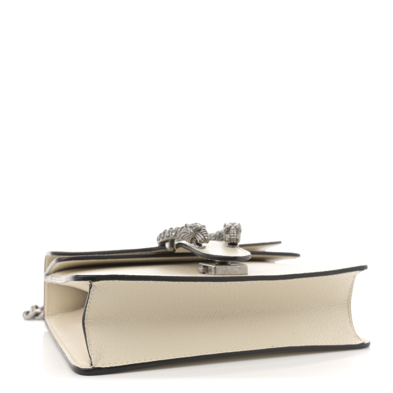 Textured Calfskin Crystal Mini Dionysus Shoulder Bag Mystic White