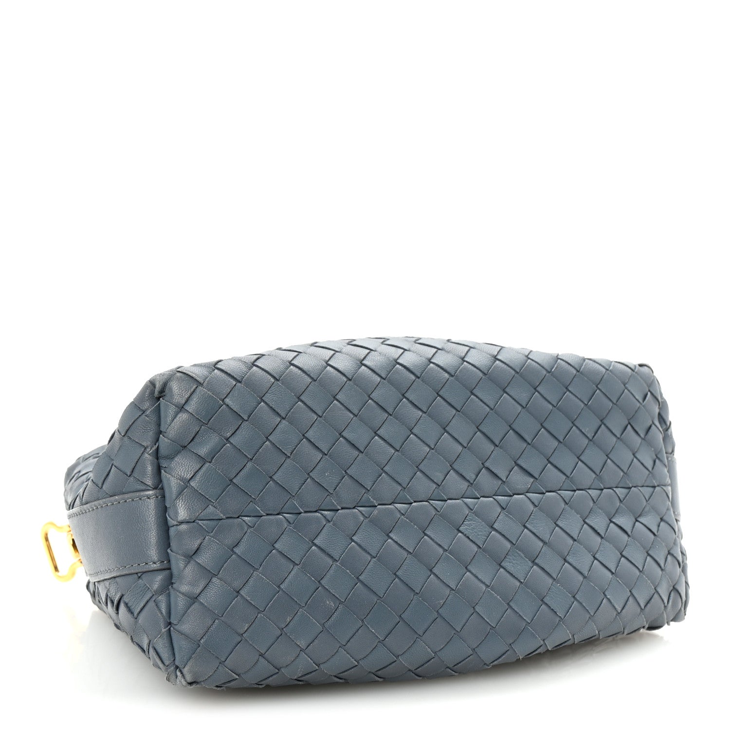 Nappa Intrecciato Large Cosmetic Case Blue