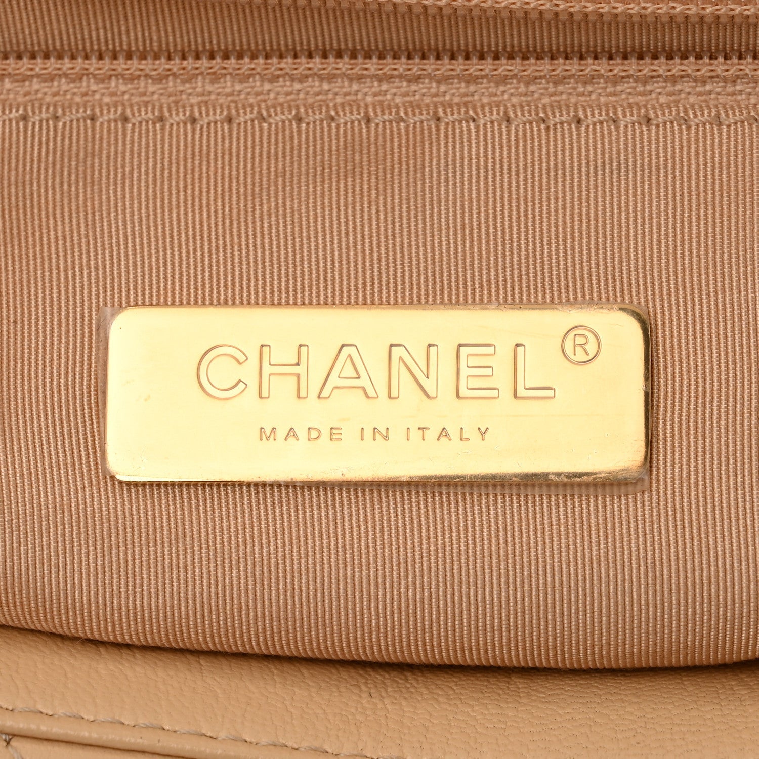 Goatskin Quilted Maxi Chanel 19 Flap Beige