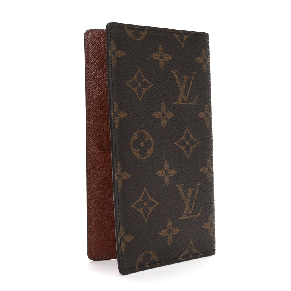 Monogram Checkbook Holder Case Wallet