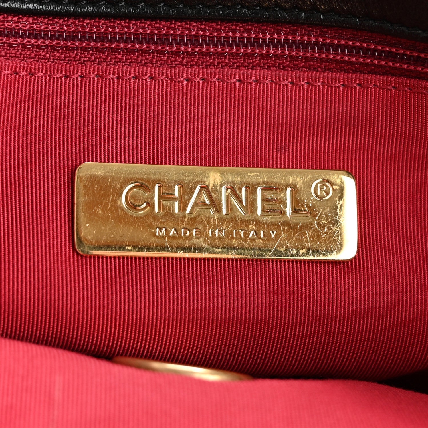 Goatskin Quilted Medium Chanel 19 Flap Black