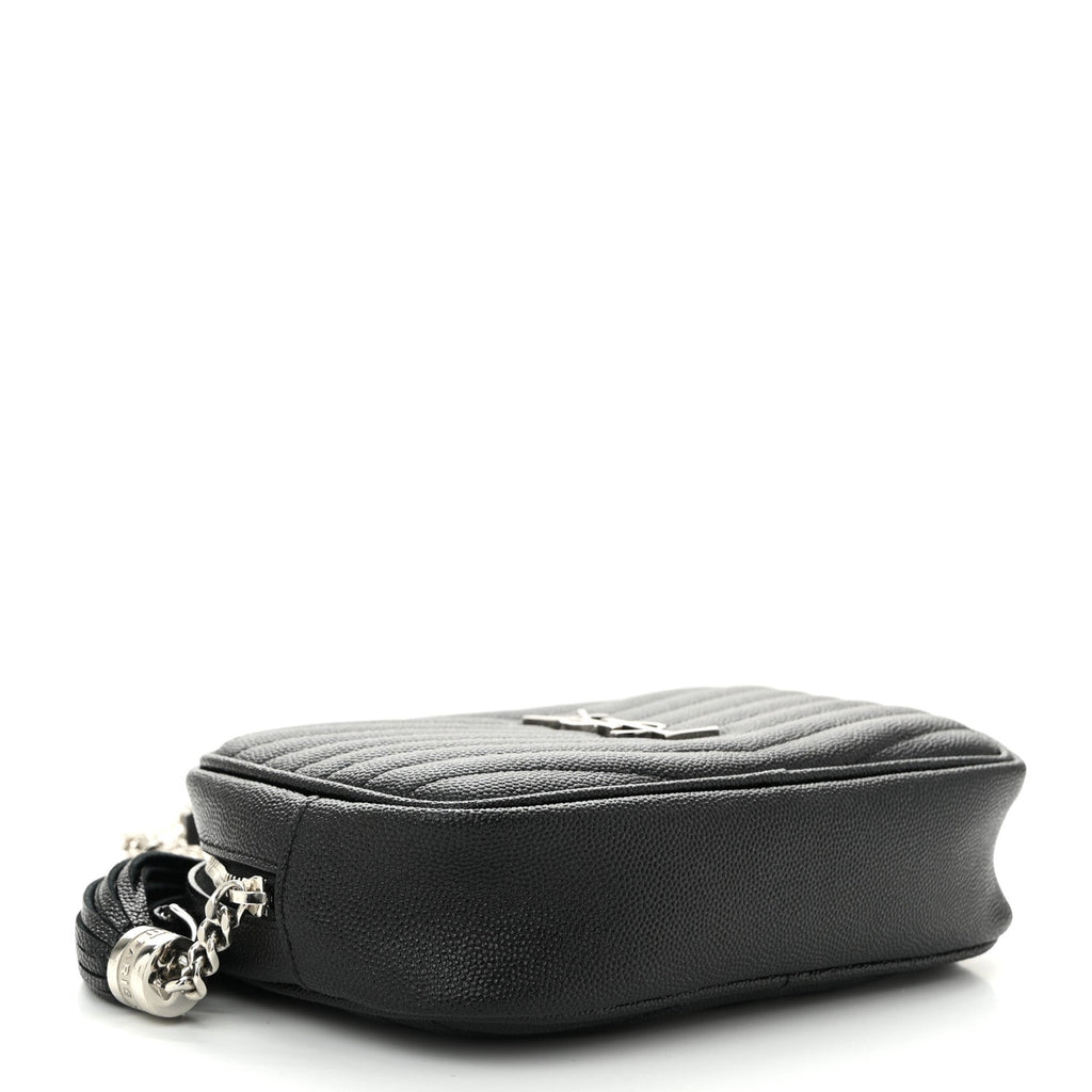 Grain De Poudre Matelasse Monogram Mini Lou Camera Bag Black