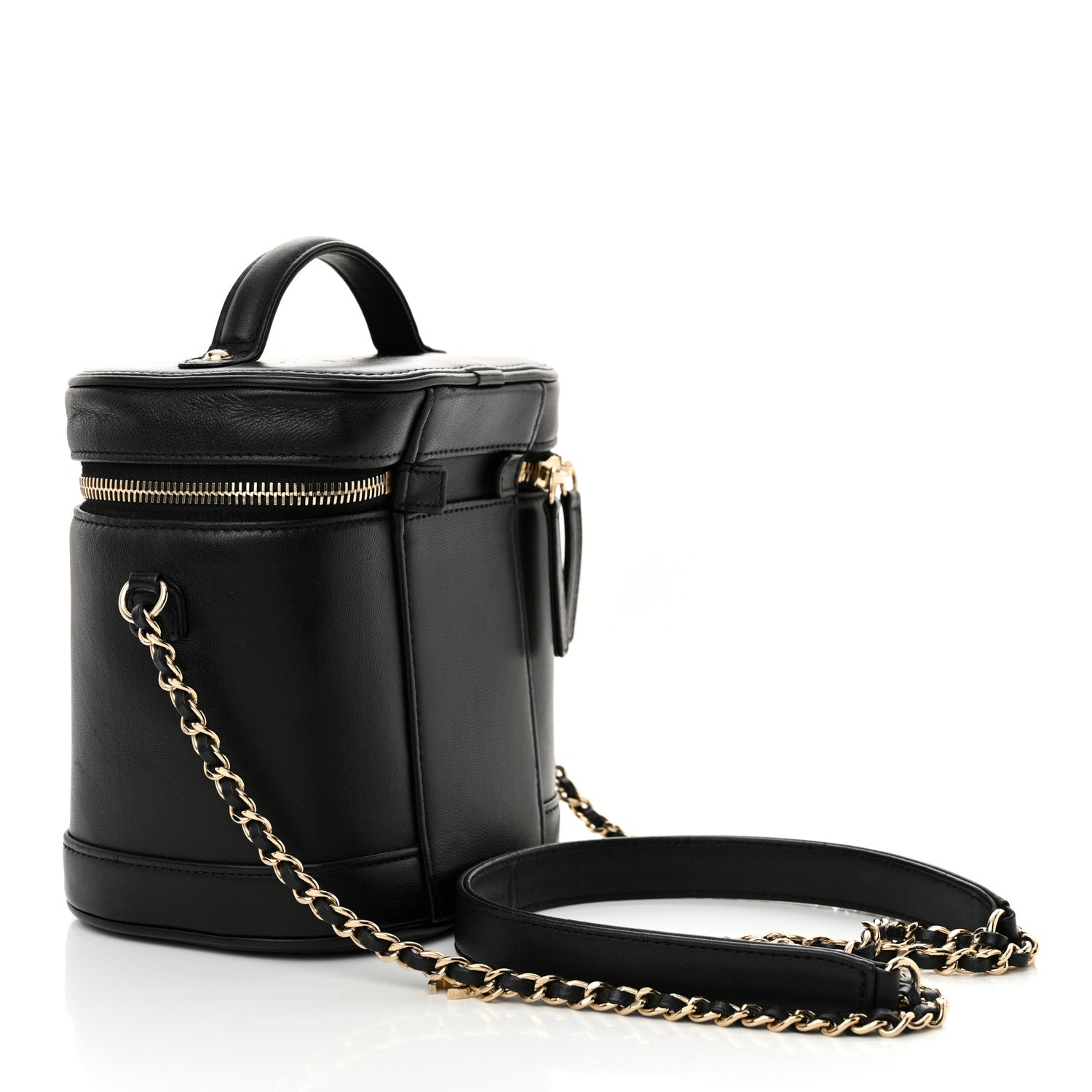 Lambskin Timeless Vanity Cosmetic Case Black