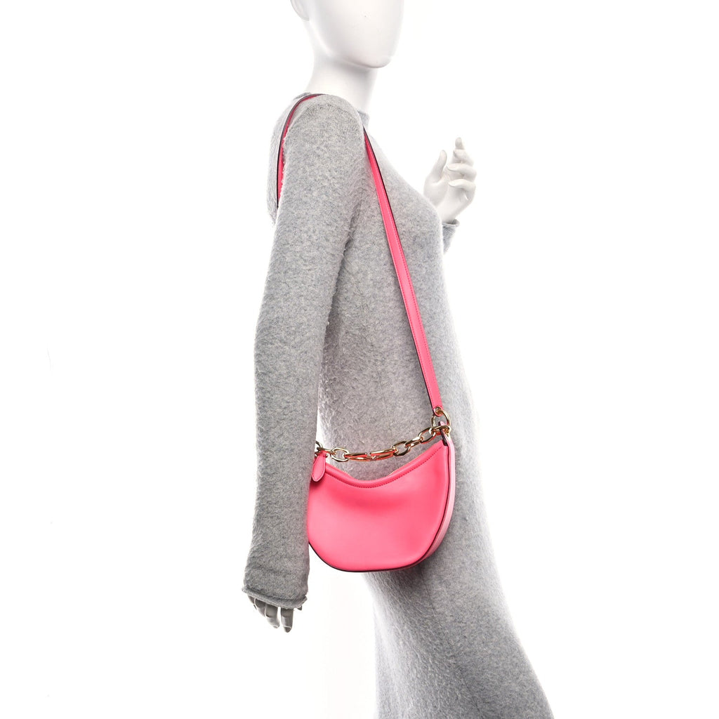 Nappa Small Vlogo Moon Hobo Bag Pink