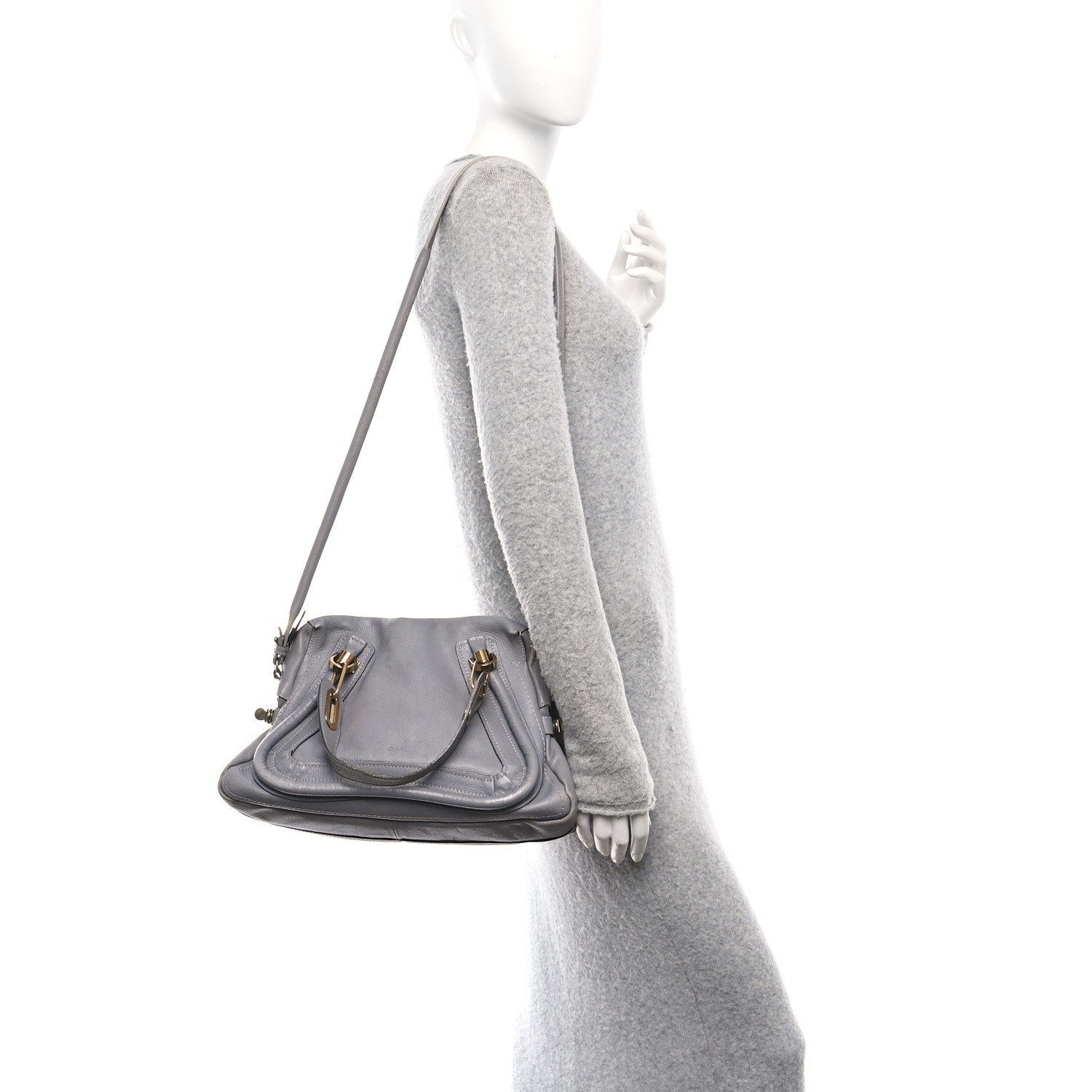 Calfskin Medium Paraty Cashmere Grey