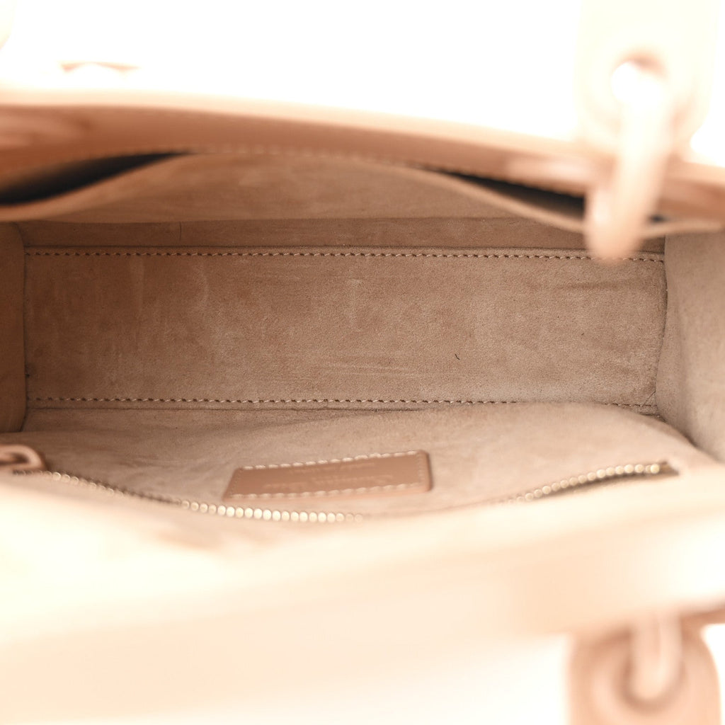 Calfskin Cannage Diamond Small My ABCDior Lady Dior Rose Des Vents