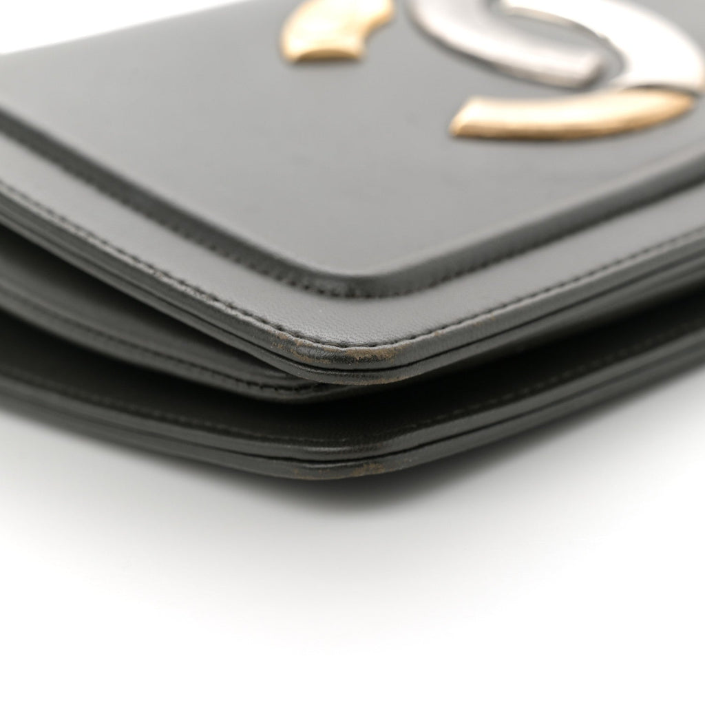 Lambskin CC Antico Flap Dark Khaki