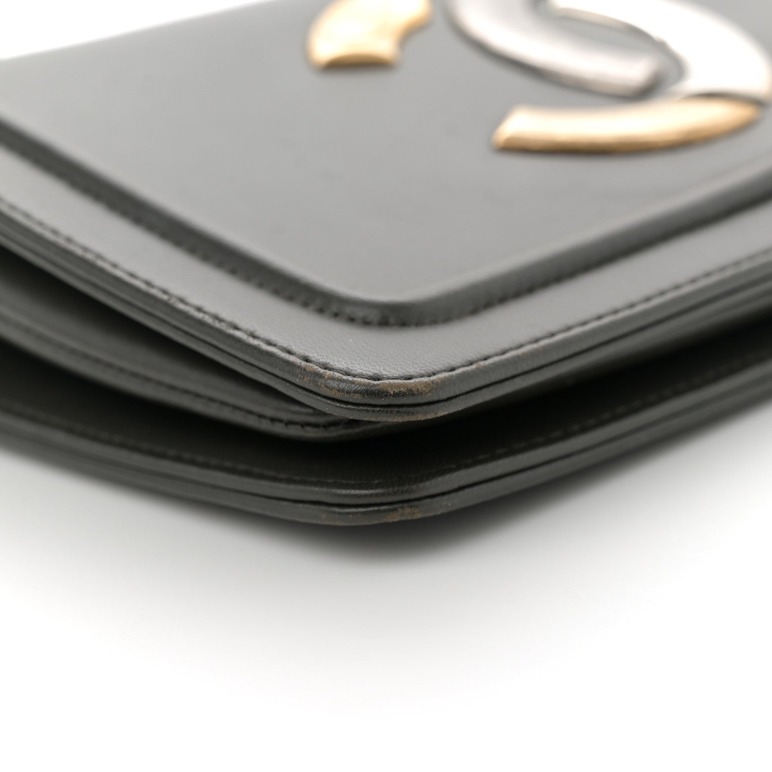 Lambskin CC Antico Flap Dark Khaki