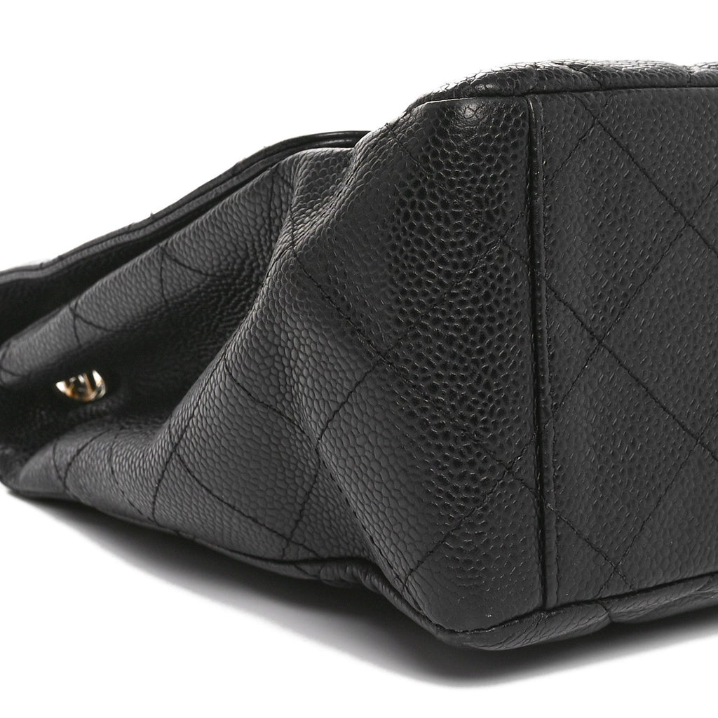 Caviar Maxi Single Flap Black