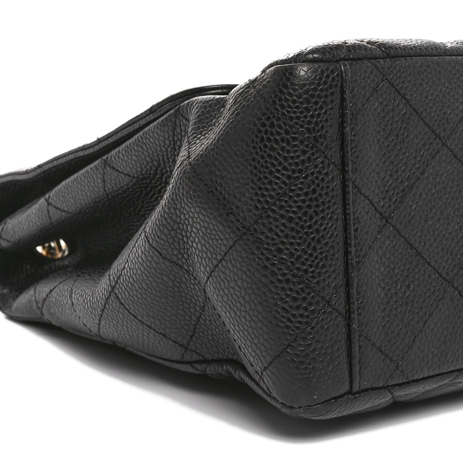 Caviar Maxi Single Flap Black