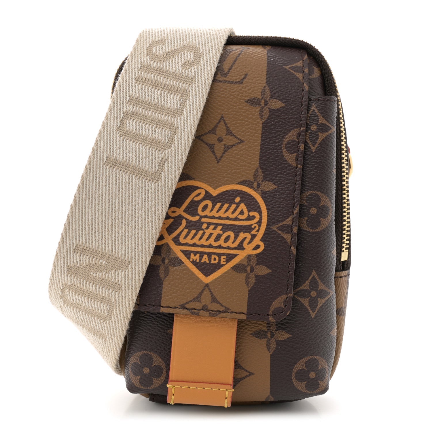 X NIGO Reverse Monogram Flat Double Phone Pouch