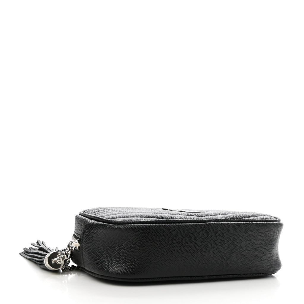 Grain De Poudre Matelasse Monogram Mini Lou Camera Bag Black
