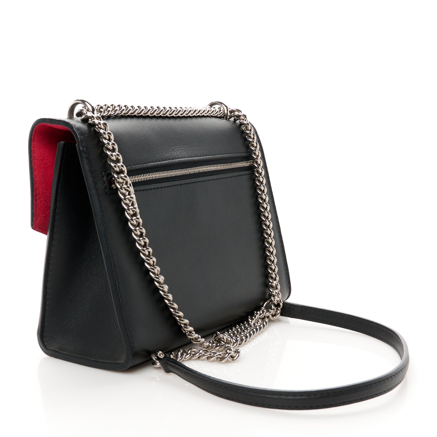Soft Calfskin Pins My Lockme Chain Bag BB Black