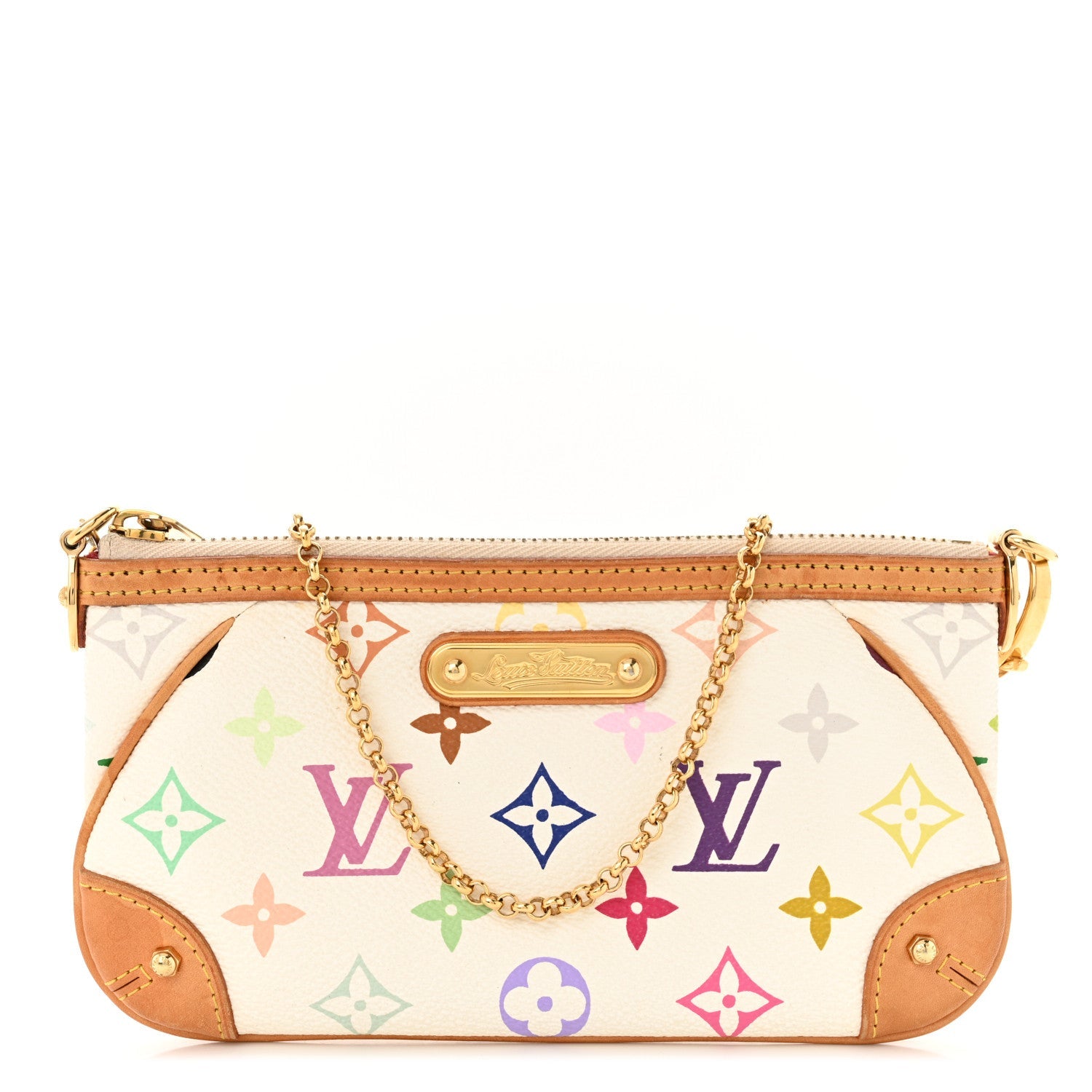Monogram Multicolor Pochette Milla MM White