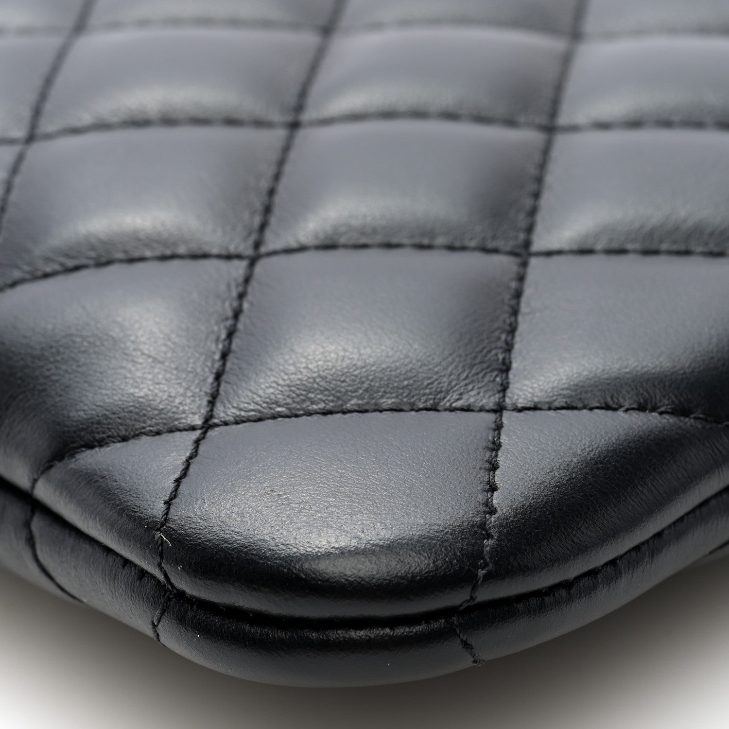 Lambskin Quilted Crossbody Bag Black