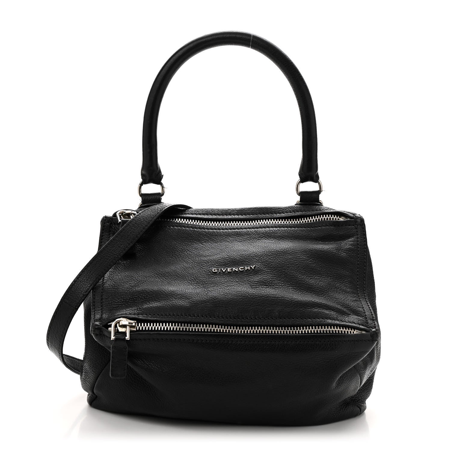 Sugar Goatskin Small Pandora Black