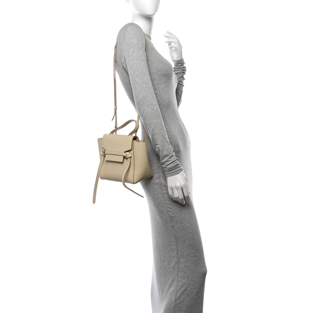 Grained Calfskin Nano Belt Bag Linen