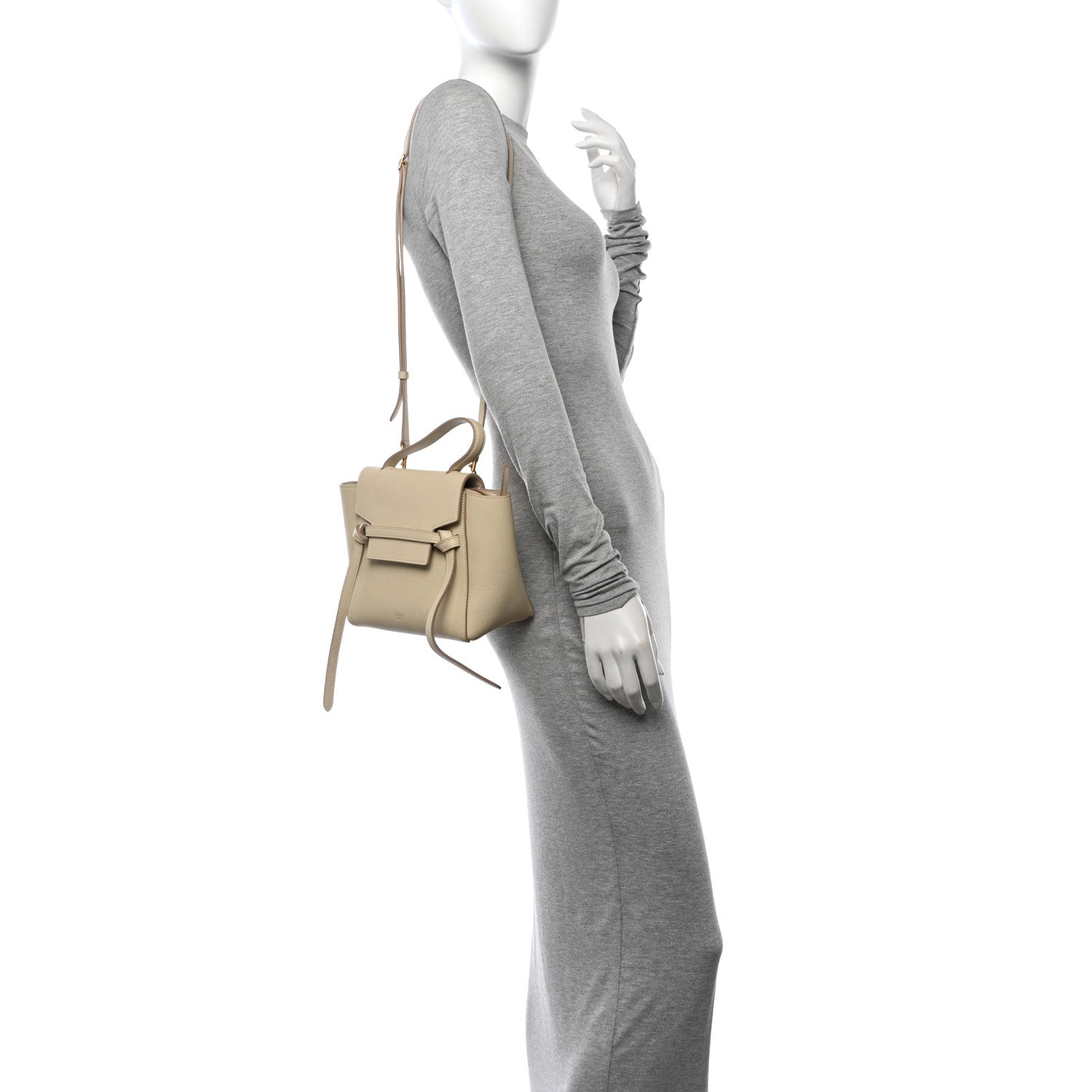 Grained Calfskin Nano Belt Bag Linen