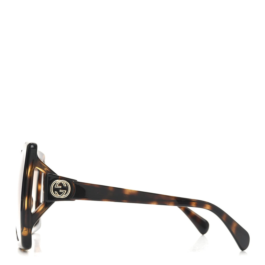 Acetate Square Frame Sunglasses GG0876S Tortoise