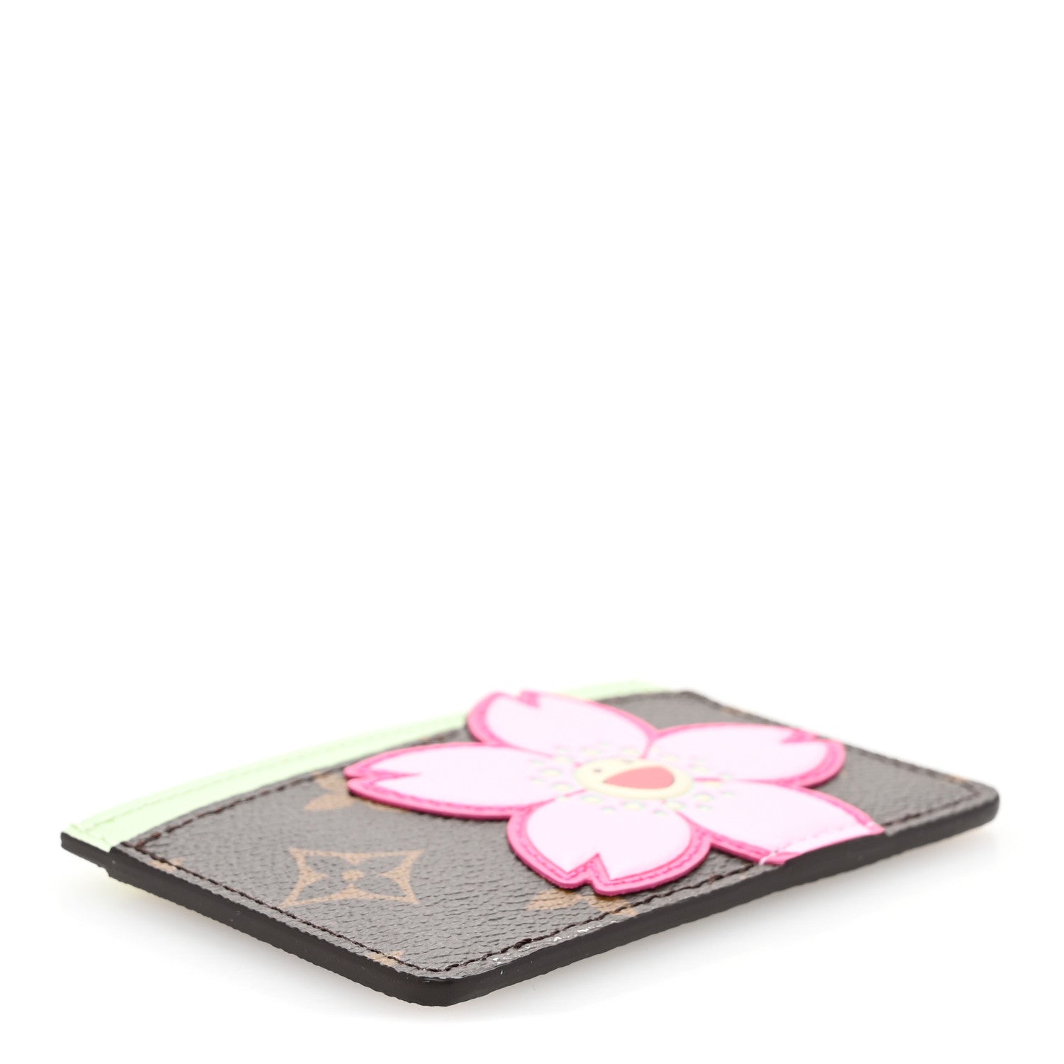LV X TM Monogram Cherry Blossom  Holder Sakura Brown