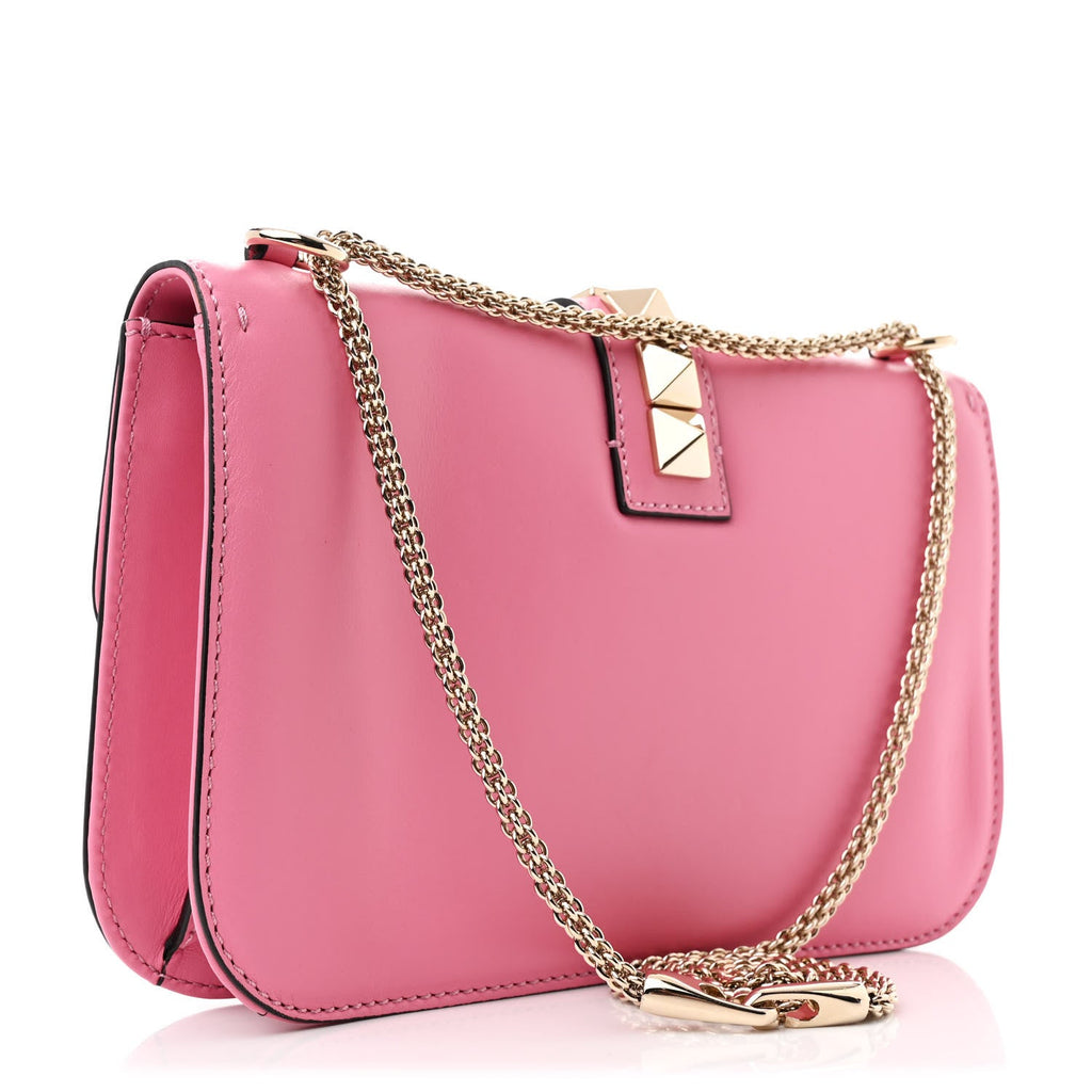 Vitello Medium Glam Lock Rockstud Flap Ninphea