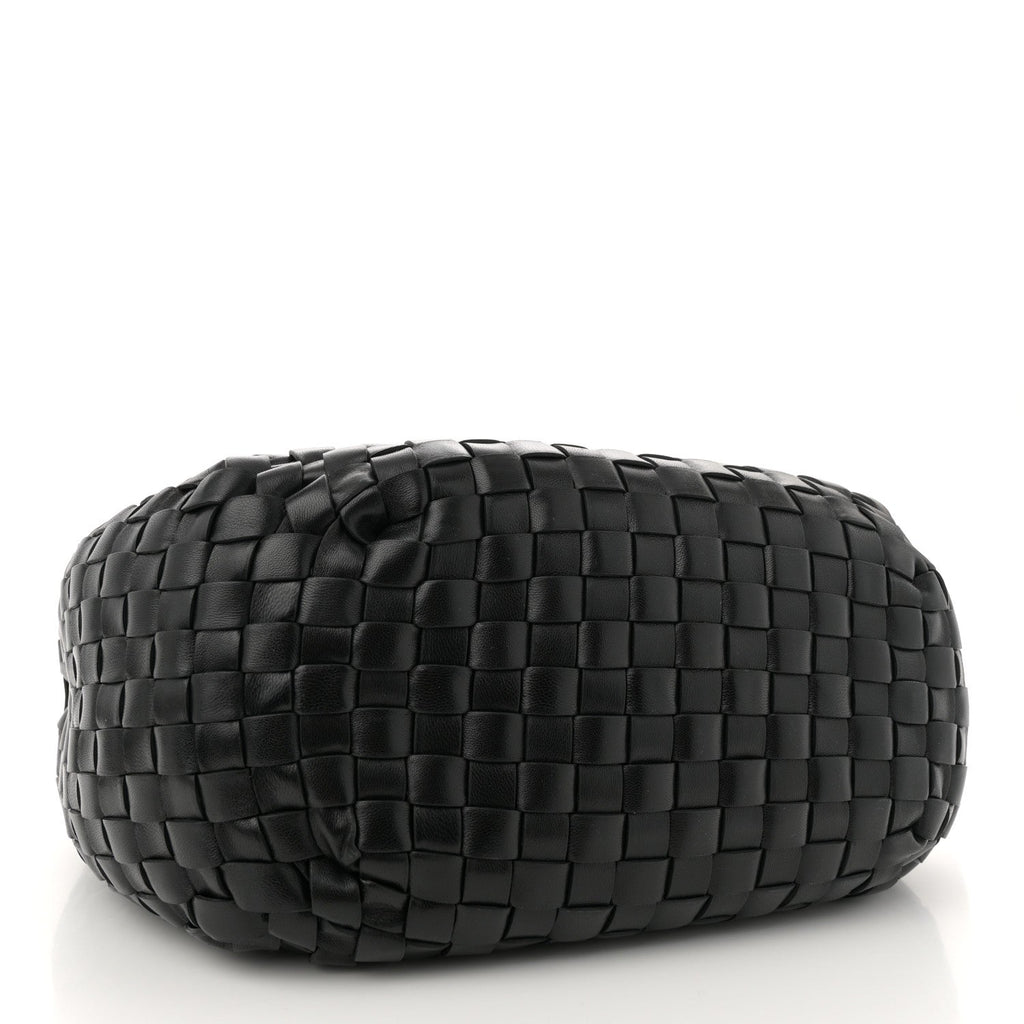 Nappa Intrecciato Hobo Black
