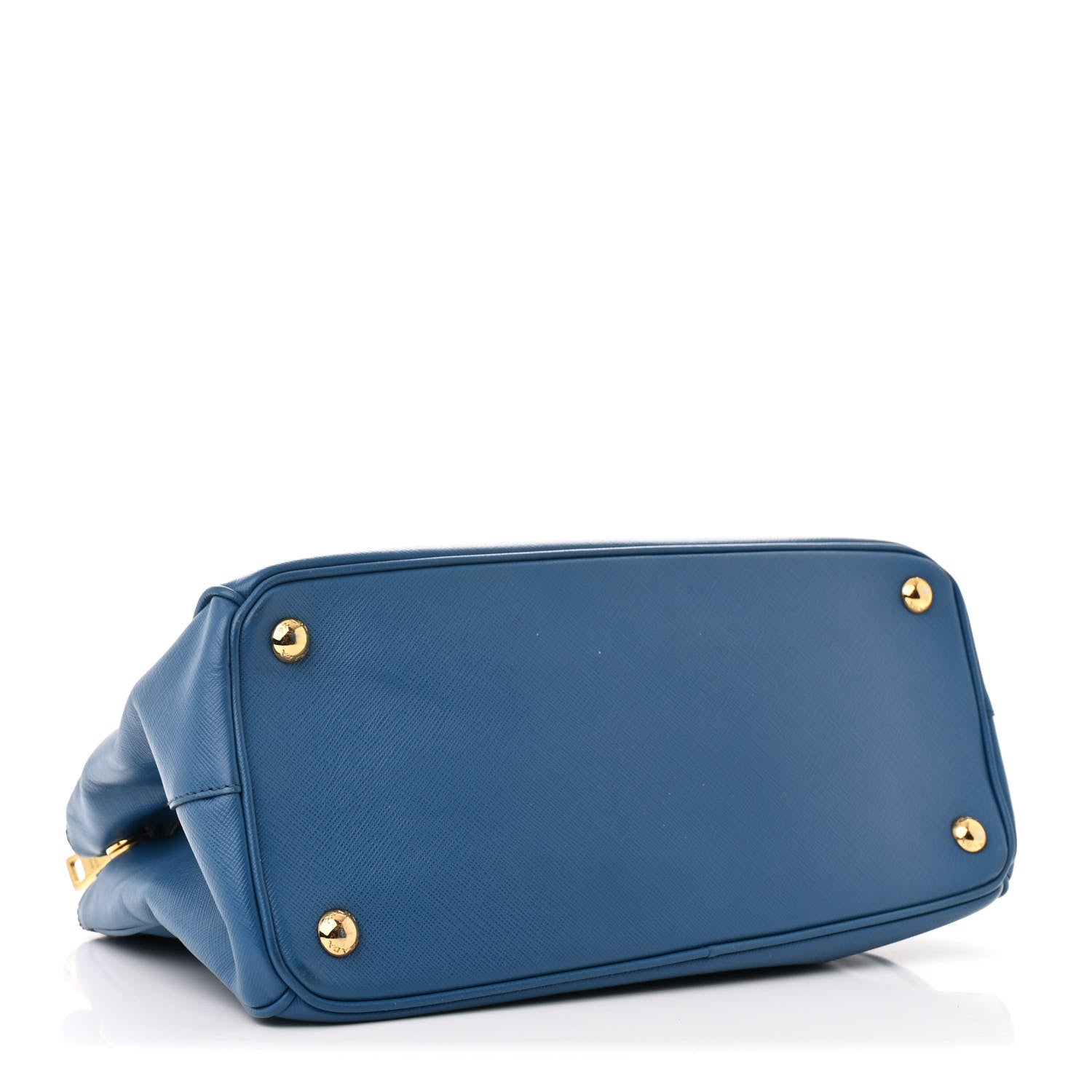 Saffiano Lux Small Galleria Double Zip Tote Cobalto