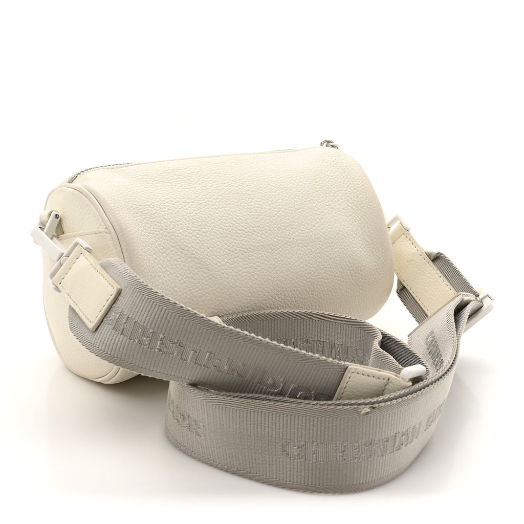 X DANIEL ARSHAM Grained Calfskin Mens Roller Bag White
