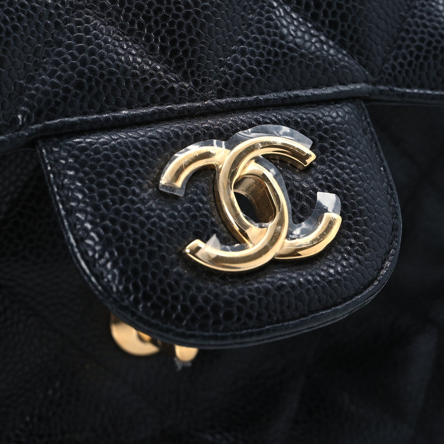 Caviar Quilted Jumbo Single Flap Black