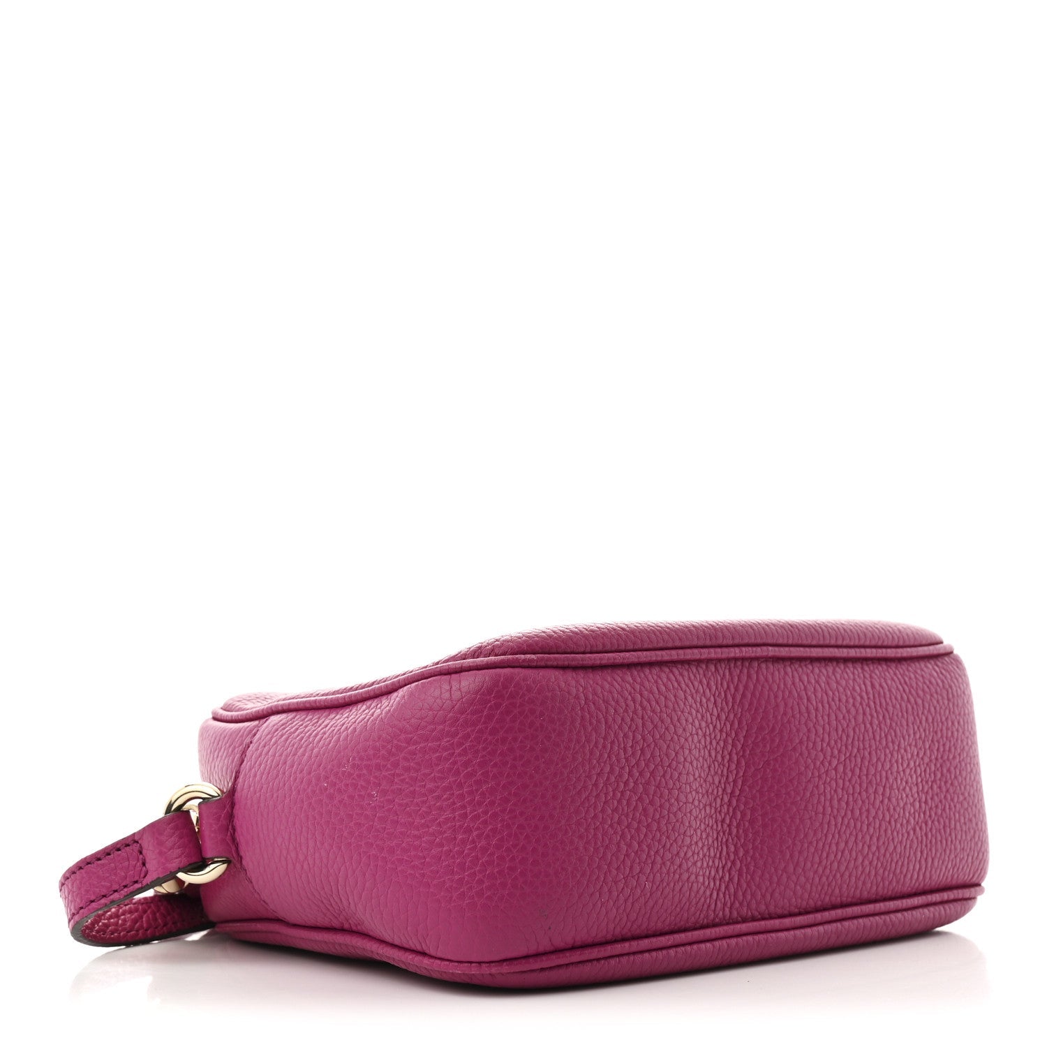 Pebbled Calfskin Small Soho Disco Bag Bright Bouganville