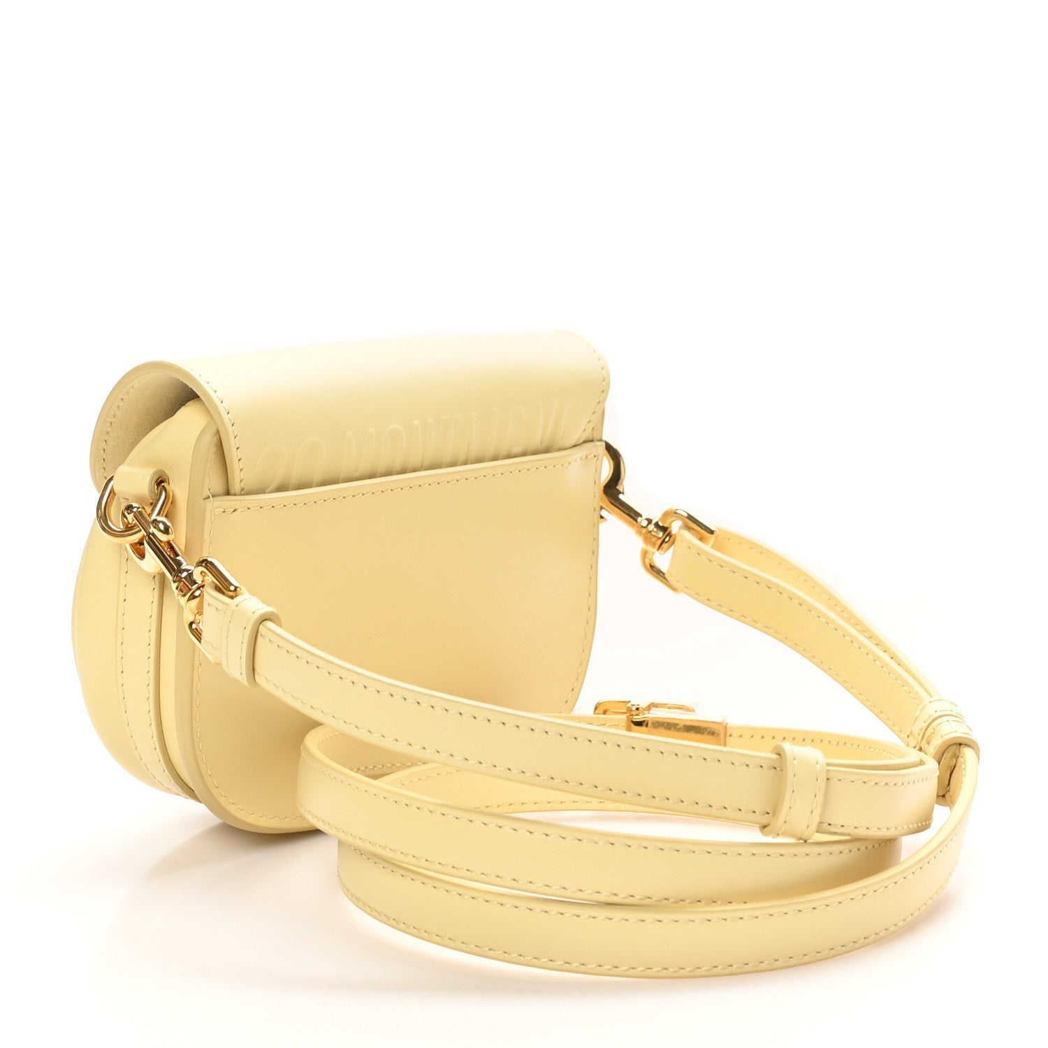 Box Calfskin Micro Bobby Flap Pale Yellow
