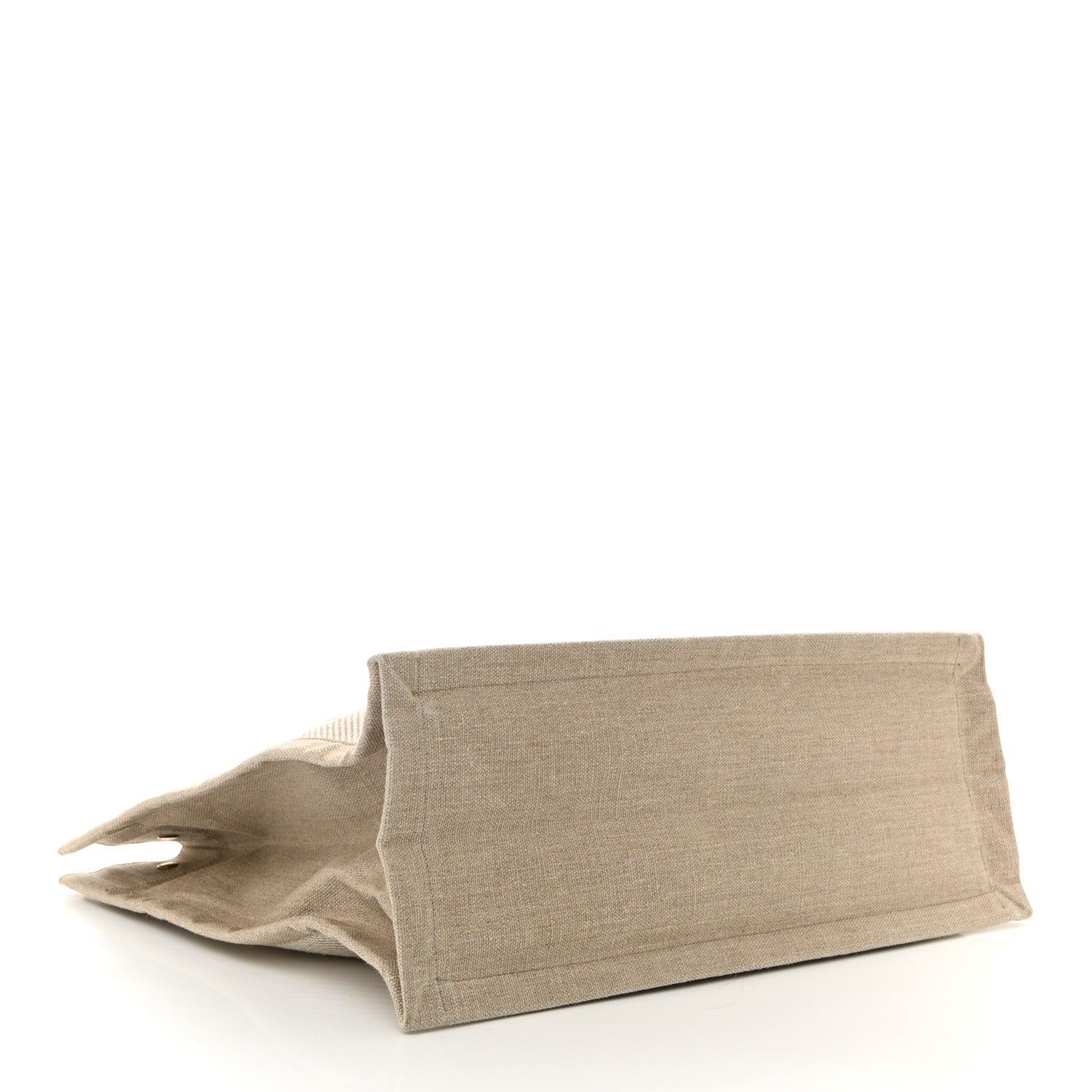 Linen Calfskin Rive Gauche Tote Beige Sea Salt