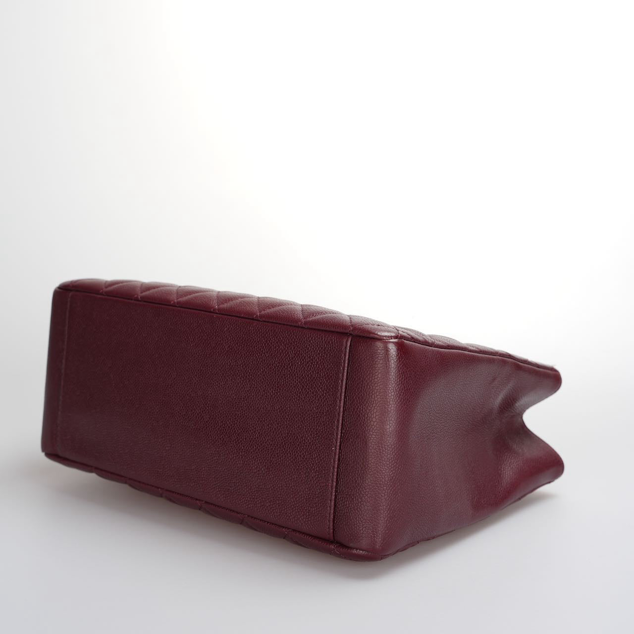 Chanel shopping Tote Burgundy medium Cavier Leather