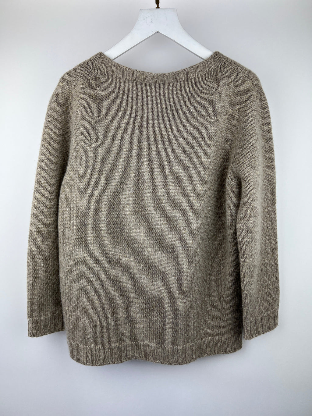 Christian Dior Beige Long Sleeve Cashmere Jumper with Bee Logo Detail Size FR 38 (UK 10)