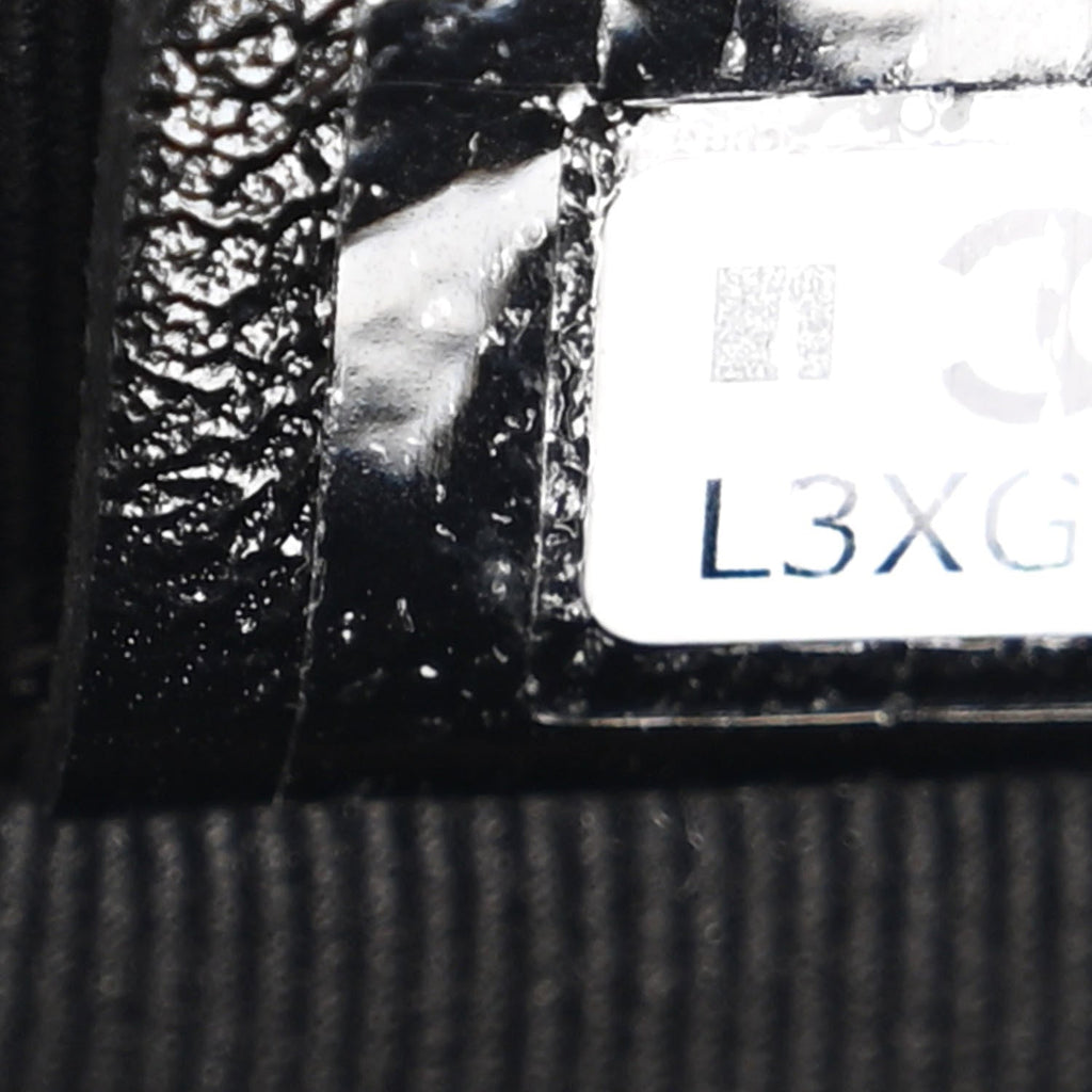 Shiny Lambskin Quilted Mini Cocodoc Top Handle Bag Black