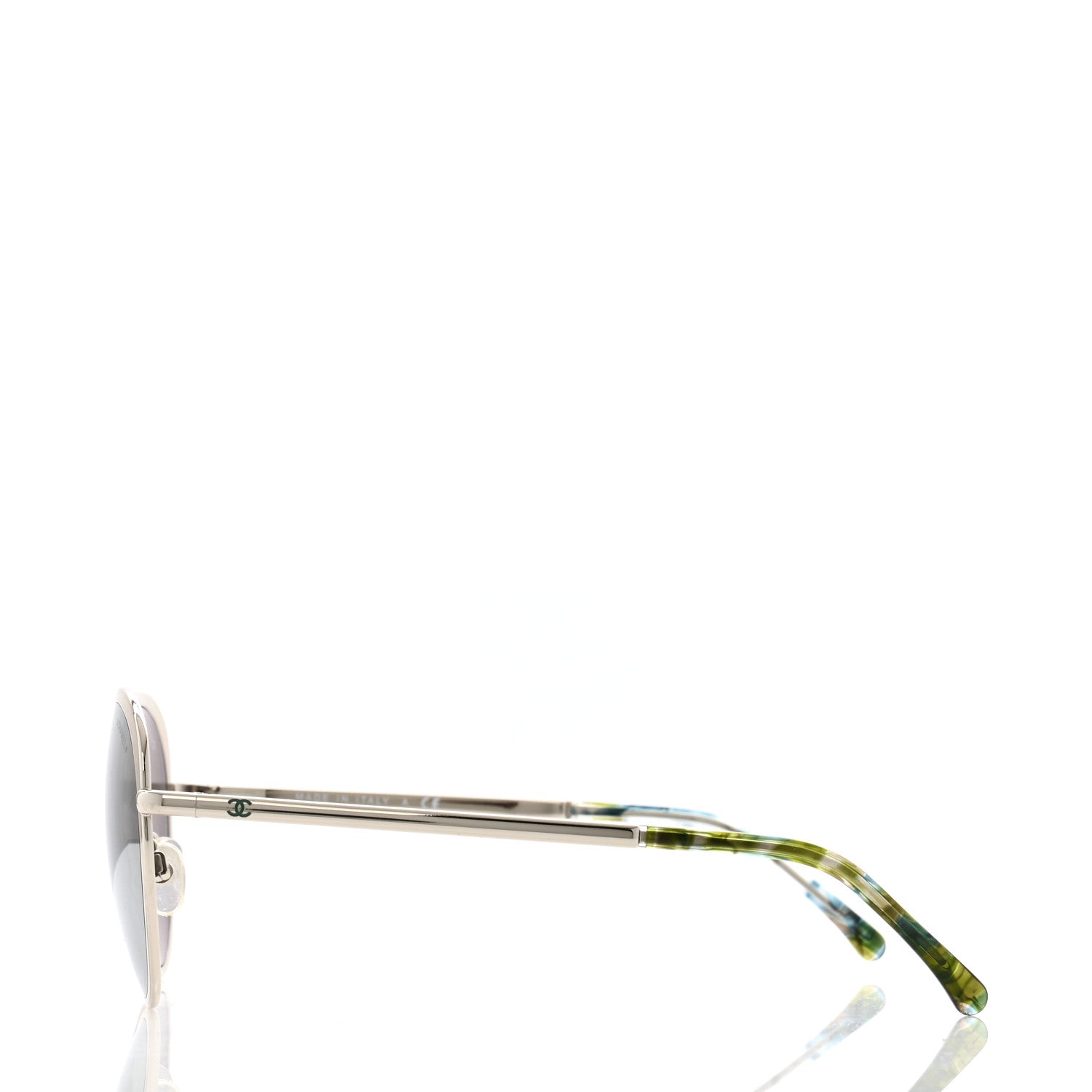 Round Spring Sunglasses 4206 Silver