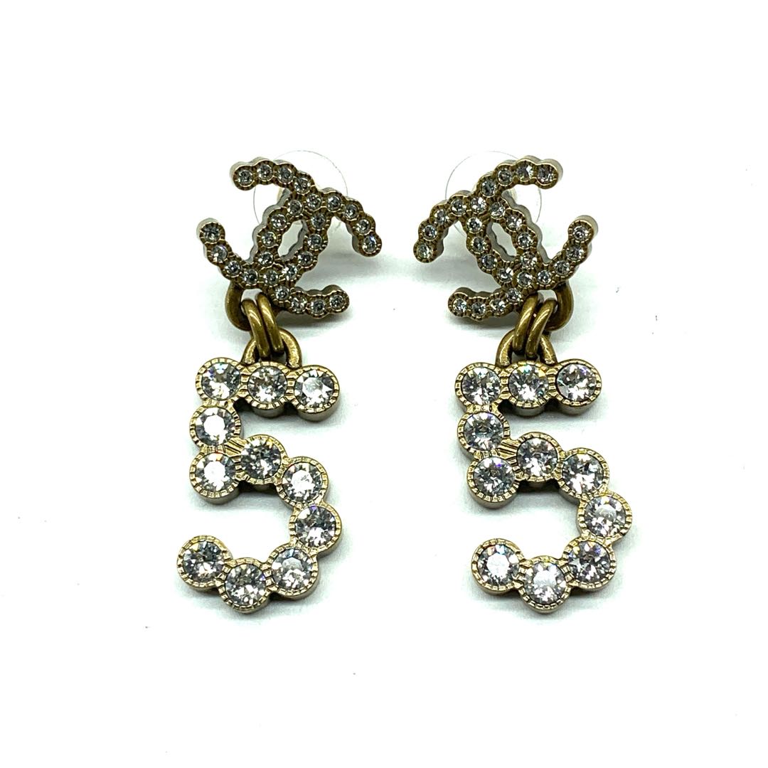 Chanel Double C5 Earrings