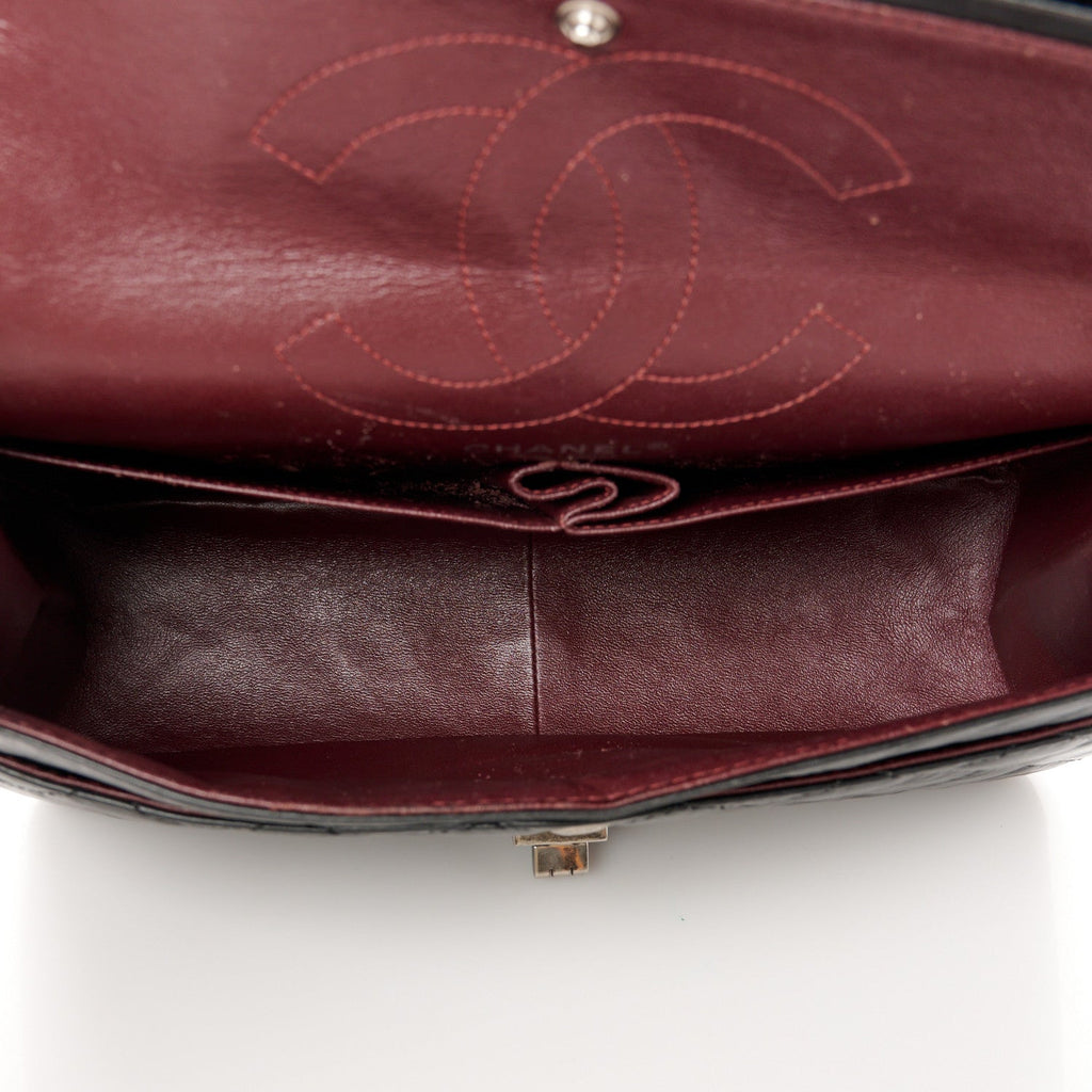 Aged Calfskin Quilted 2.55 Reissue 226 Flap Black